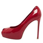 Pre-owned Leather heels Gianvito Rossi Pre-owned , Red , Dames