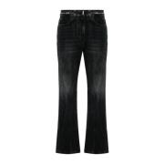 Stonewashed denim bootcut jeans met kettinglink Givenchy , Black , Dam...