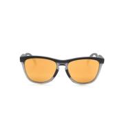 Oranje Vierkant Frame Spiegelende Zonnebril Oakley , Orange , Unisex