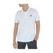 Klassieke Polo Shirt Lente/Zomer Lyle & Scott , White , Heren