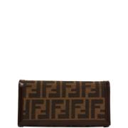 Pre-owned Fabric wallets Fendi Vintage , Brown , Dames