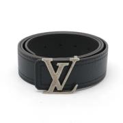 Pre-owned Leather belts Louis Vuitton Vintage , Black , Dames