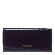 Pre-owned Leather wallets Miu Miu Pre-owned , Black , Dames