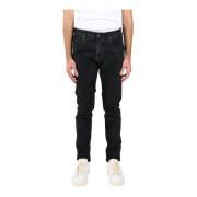 Fluweel Skinny Jeans Salvatore Santoro , Black , Heren