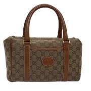 Pre-owned Canvas gucci-bags Gucci Vintage , Brown , Dames