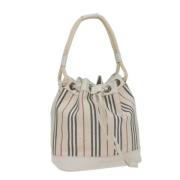 Pre-owned Leather shoulder-bags Burberry Vintage , White , Dames