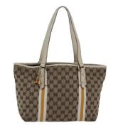 Pre-owned Canvas gucci-bags Gucci Vintage , Beige , Dames