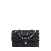 Pre-owned Leather chanel-bags Chanel Vintage , Black , Dames