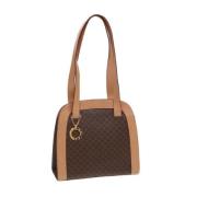 Pre-owned Canvas shoulder-bags Celine Vintage , Brown , Dames