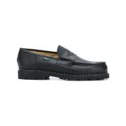 Zwarte Leren Loafers Paraboot , Black , Heren