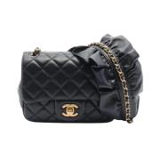 Pre-owned Leather chanel-bags Chanel Vintage , Black , Dames