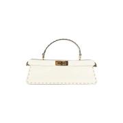 Pre-owned Leather handbags Fendi Vintage , White , Dames