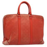 Pre-owned Leather louis-vuitton-bags Louis Vuitton Vintage , Orange , ...