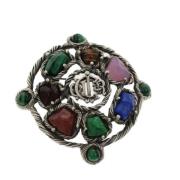 Pre-owned Metal brooches Dior Vintage , Multicolor , Dames