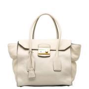 Pre-owned Leather prada-bags Prada Vintage , White , Dames