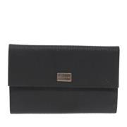 Pre-owned Leather clutches Bvlgari Vintage , Black , Dames