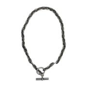 Pre-owned Silver necklaces Hermès Vintage , Gray , Dames