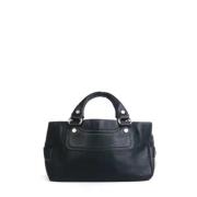 Pre-owned Leather celine-bags Celine Vintage , Black , Dames