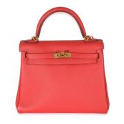 Pre-owned Leather handbags Hermès Vintage , Pink , Dames