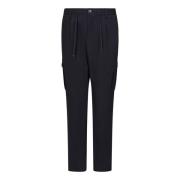 Blauwe Cargo Broek Aw24 Herno , Blue , Heren