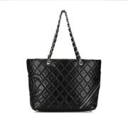 Pre-owned Leather chanel-bags Chanel Vintage , Black , Dames