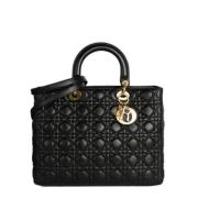 Pre-owned Leather dior-bags Dior Vintage , Black , Dames