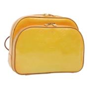 Pre-owned Leather backpacks Louis Vuitton Vintage , Yellow , Dames