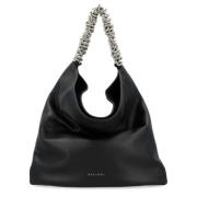 Leren Sense Tas Zwart Orciani , Black , Dames