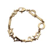 Pre-owned Metal bracelets Dior Vintage , Yellow , Dames