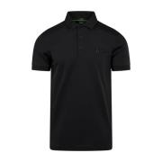 Slim-fit Polo Shirt met Folieprint Logo Hugo Boss , Black , Heren