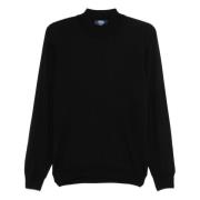 Italiaanse wollen knitwear Fedeli , Black , Heren