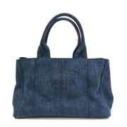 Pre-owned Denim prada-bags Prada Vintage , Blue , Dames