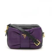 Pre-owned Leather prada-bags Prada Vintage , Purple , Dames