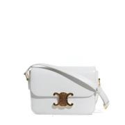 Pre-owned Leather celine-bags Celine Vintage , White , Dames