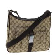 Pre-owned Canvas gucci-bags Gucci Vintage , Beige , Dames