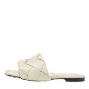 Pre-owned Leather flats Bottega Veneta Vintage , White , Dames