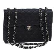 Pre-owned Silk chanel-bags Chanel Vintage , Black , Dames