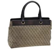 Pre-owned Canvas handbags Bottega Veneta Vintage , Brown , Dames