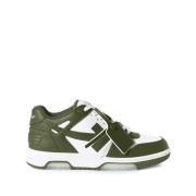 Witte Sneaker met Pijlenmotief Off White , Green , Heren