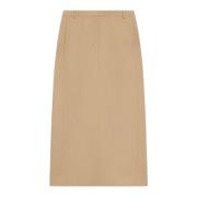 Maxi Camel Rok met Zakken Theory , Brown , Dames