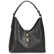 Zwarte Schoudertas Goccia Hobo Stijl Furla , Black , Dames