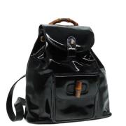 Pre-owned Fabric backpacks Gucci Vintage , Black , Dames