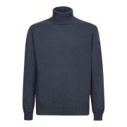 Blauwe Gebreide Kleding voor Mannen Aw24 Dell'oglio , Blue , Heren