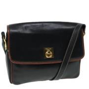 Pre-owned Leather shoulder-bags Celine Vintage , Black , Dames