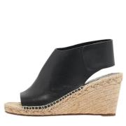 Pre-owned Leather espadrilles Celine Vintage , Black , Dames