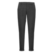 Grijze Katoenmix Broek met Zakken Dondup , Gray , Heren