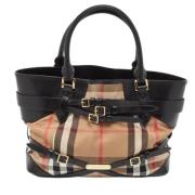 Pre-owned Leather shoulder-bags Burberry Vintage , Multicolor , Dames