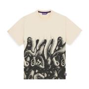 Beige Snake Tee Lente/Zomer 2024 Octopus , Beige , Heren