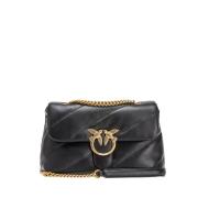 Stijlvolle Crossbody Tas met Uniek Ontwerp Pinko , Black , Dames