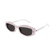 Roze Grijze Zonnebril Stijlvol Model Alexander McQueen , Pink , Dames